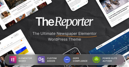 The Reporter – Tema WordPress Editorial de Jornal