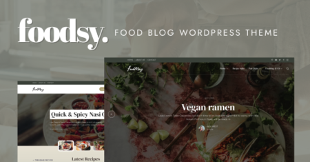 Foodsy – Tema de blog de comida WordPress