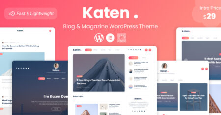 Katen – Tema WordPress para blog e revista