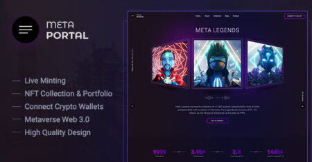 MetaPortal – Portfólio NFT e Landing Page