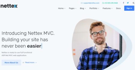 Modelos de site Nettex-.NET MVC com painel de administração