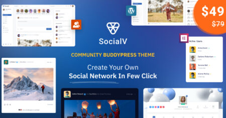 SocialV – Tema BuddyPress de Rede Social e Comunidade