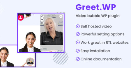 Greet.wp – Plugin WordPress de bolha de vídeo