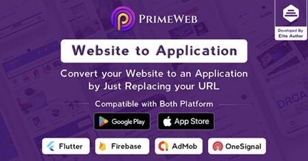 Prime Web – Converta o site em um aplicativo Flutter |  Aplicativo de visualização da Web |  Web para aplicativo