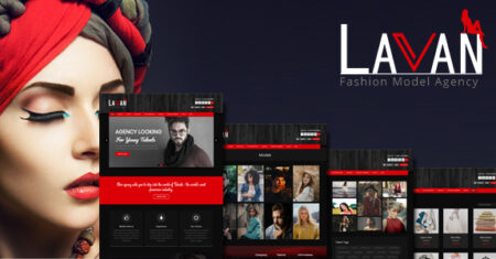 Lavan – Tema WordPress CMS para Agência de Modelos de Moda