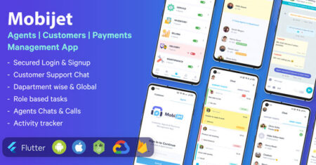 Mobijet – Aplicativo de Gestão de Agentes, Clientes e Pagamentos |  Aplicativo Flutter para Android e iOS