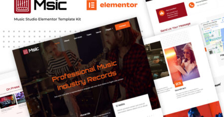 Msic – Kit de modelo Elementor de estúdio de música