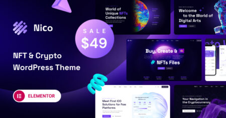 Nico – Tema WordPress criativo e afiliado NFT