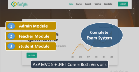 Sistema de exames ASP MVC + NET 6 Core