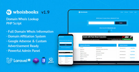 WhoisBooks |  Script PHP de pesquisa Whois de domínio