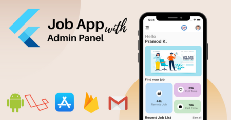Aplicativo Flutter Job Portal com Painel Administrativo