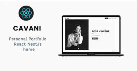 Cavani – Portfólio Pessoal React NextJs Theme