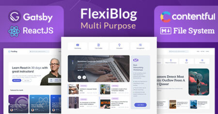 FlexiBlog – React Gatsby Multipurpose Blog Theme