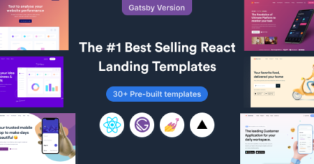 SuperProps Gatsby- React Gatsby JS Landing Page Templates