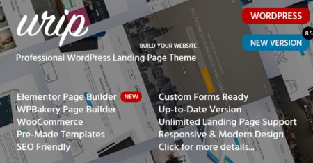 Urip –  Landing Page Builder for WordPress