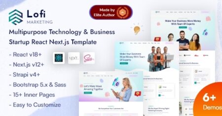 Lofi – Startup de Tecnologia Multiuso React Next Template