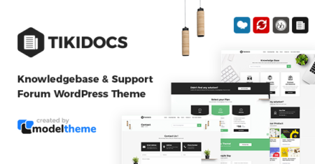 Tikidocs – Base de conhecimento e fórum de suporte Tema WordPress + RTL