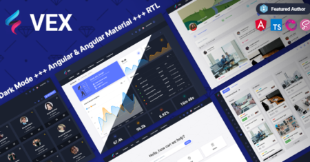 Vex – Angular 14+ Material Design Admin Template