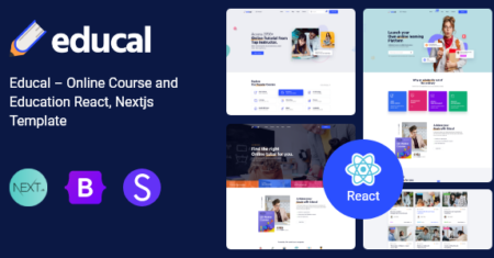 Educal – Curso Online e Educação React, Template Nextjs