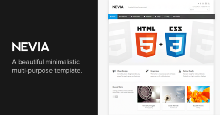 Nevia – Modelo HTML5 responsivo