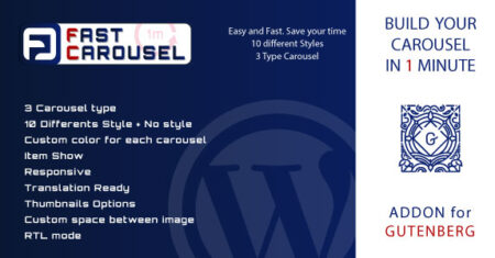 Carrossel Rápido para Gutenberg – Plugin WordPress