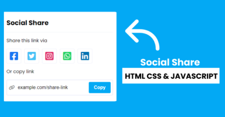 Compartilhamento Social – HTML CSS JavaScript