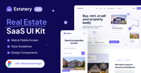 Estatery – Kit Imobiliário SaaS UI