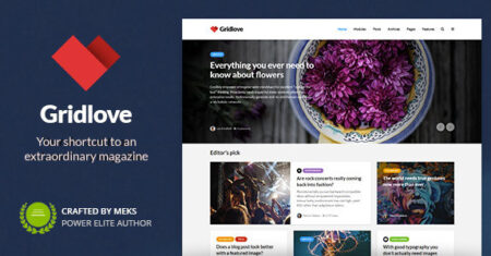 Gridlove – News Portal & Magazine WordPress Theme