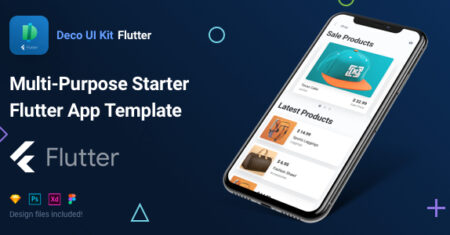 Kit Deco UI – Modelo de aplicativo Flutter inicial multifuncional