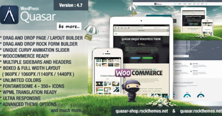 Quasar – Tema WordPress com Animation Builder