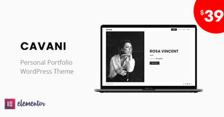 Cavani – Tema WordPress de Portfólio Pessoal