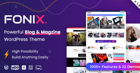 Fonix |  Tema WordPress de Jornais e Revistas