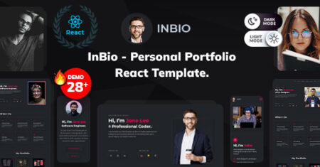 InBio – Portfólio Pessoal Modelo Gatsby.js