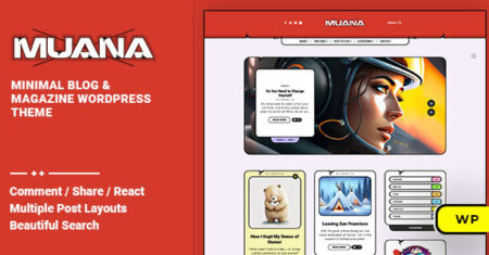 Muana – Tema WordPress de Blog e Revista