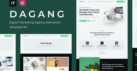 Dagang – Kit de modelo Elementor para agência de marketing digital