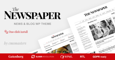 The Newspaper – Tema WordPress Editorial de Revista