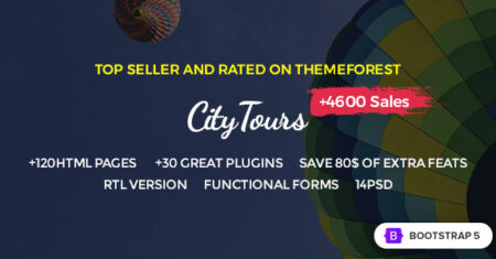 CityTours – Modelo de Site de Viagens e Hotéis