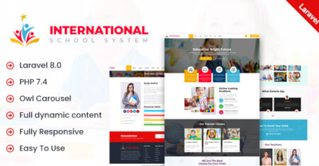 International – School PHP Laravel Script