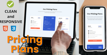 Modelo HTML CSS de Planos de Preços Modernos e Responsivos