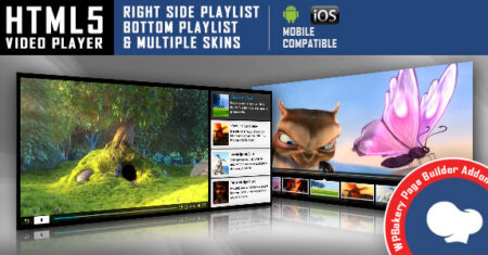 Player de vídeo HTML5 – complemento para o construtor de páginas WPBakery