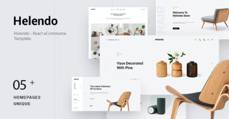 Helendo – modelo de comércio eletrônico React
