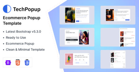 TechPopup – Modelo HTML pop-up de comércio eletrônico