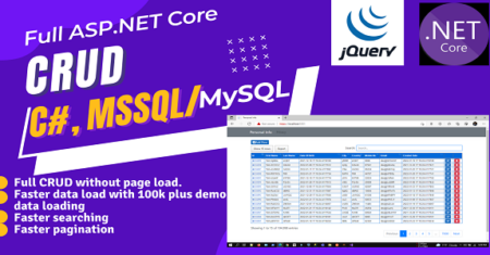 ASP.NET Core CRUD completo com .NET 5 |  MSSQL/MySQL |  Código EF primeiro