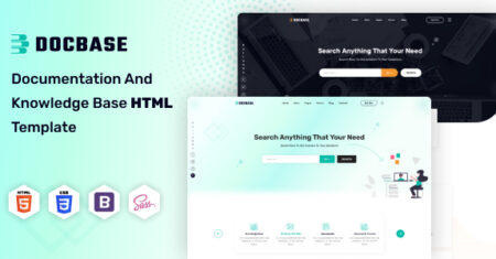 Docbase – Helpdesk e documentação e modelo HTML5 de base de conhecimento com fórum de suporte