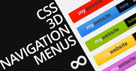 Menus de navegação CSS 3D