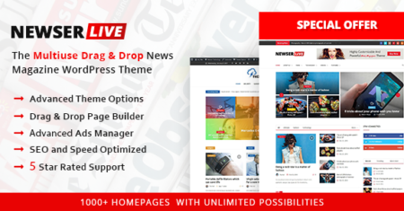 Newser – Tema WordPress de jornal e revista