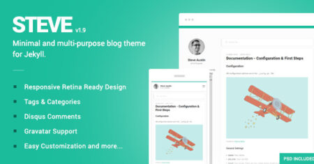Steve – Um tema de blog mínimo para Jekyll