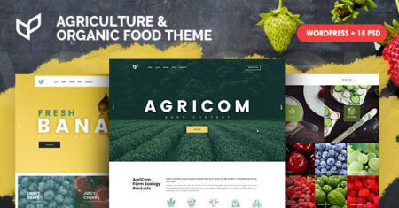 Agricom – Agriculture & Organic Food WordPress Theme