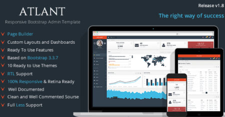 Atlant – modelo de administração de bootstrap