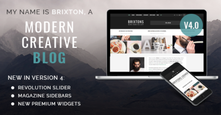 Brixton – um tema de blog WordPress responsivo